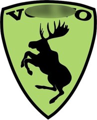 NEW Prancing Moose VOLVO Traditional Vinyl Decal – CUSTOM COLOR, SIZE & BACKING!