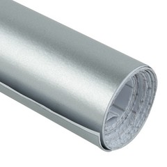30*150CM Satin Matte Chrome Metallic Silver Vinyl Film Wrap Sticker Bubble
