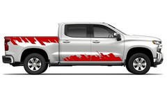Full skyscrapers graphics stickers decal compatible with Chevrolet Silverado