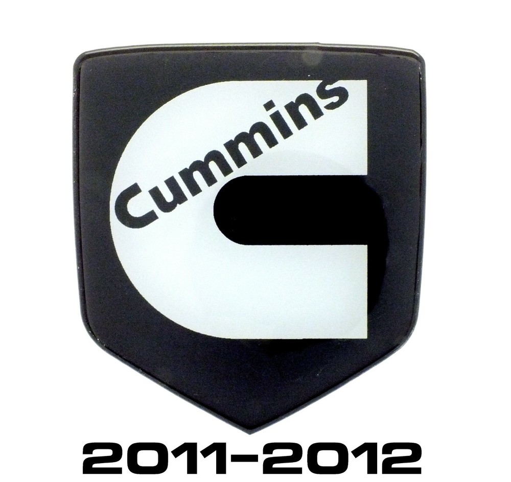 GRILLE EMBLEM fits RAM 2500-3500 DIESEL 2011-12 BLACK / Silver C