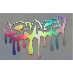 SAVAGE MULTICOLOR PAINT SPLATTER DRIP 6” INCH Vinyl Decal Sticker 1PC