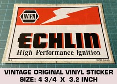 ECHLIN HIGH PERFORMANCE IGNITION VINTAGE ORIGINAL VINYL DECAL STICKER RACING