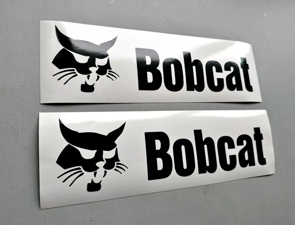 Bobcat Orange Stripes Replacement SET OF 2 Skid Steer Vinyl Decal Sticker