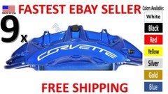 9 x Brake Caliper Decal Set for Corvette C6 ZR1 sticker -Color Options- FAST
