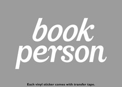 book person Vinyl Stickers