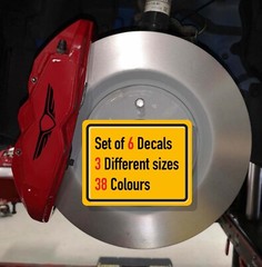 8 x Genesis (Different Style) Brake Caliper Decal