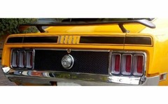 1970 Mustang Mach 1 Trunk Lid Stripe Kit MATTE BLACK 803-MBK