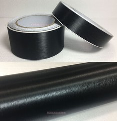 Black Car House Wall Metal PVC Brushed ALUMINUM Vinyl Wrap Sticker Tape Strips