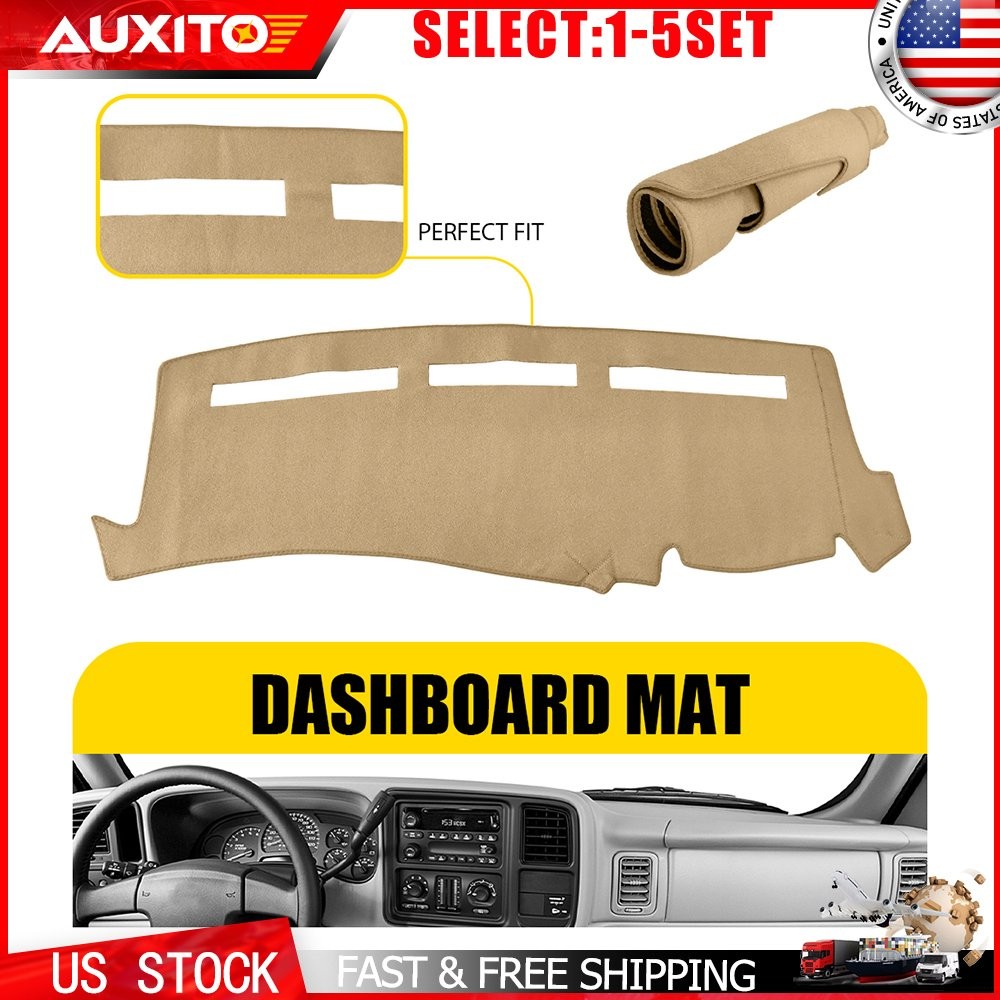 Beige Dash Cover Mat Dashboard Pad for Chevy Silverado 2500 Tahoe 2001-2006 1-5X