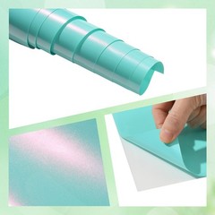 Gloss Aqua to Purple Chameleon Metallic Color Change Vinyl Wrap Car Body Film