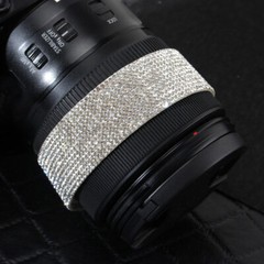 90cm Silver White Rhinestone Diamond Crystal Bling Decor Sticker Car Accessories