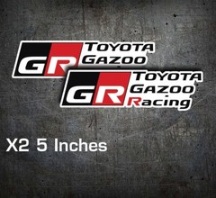 GR Toyota Gazoo Racing Fits GT86 SUPRA COROLLA Car Sticker Decal Window, Bumper