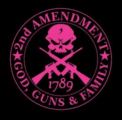 Guns god family gun owners decal window sticker political 2nd 1789 USA Nra