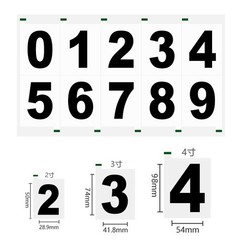 3Pcs Nanofilm License Plate Number Sticker Reflective Invisible Digital Sticker