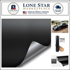 1ft x 2ft Matte Black Vinyl Adhesive Film for Cars, Boats & More – Easy Install