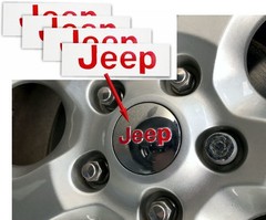 JEEP Center Cap Overlay Decals fits Cherokee and Grand Cherokee