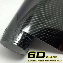 Black Car Interior Wrap Sticker 6D Carbon Fiber Vinyl Film Car Auto Decal + Tool