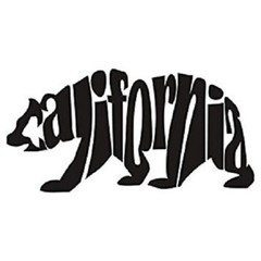 CALIFORNIA BEAR LETTERING Vinyl Decal Sticker – Car Truck Window animal laptop