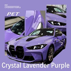 5FT x 50FT PET Crystal Lavender Purple Car Vinyl Wrap Air Release US Stock