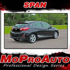 SPAN 2016-2019 Chevy Cruze Rocker Door Stripes Vinyl Graphic Decals 3M Kit