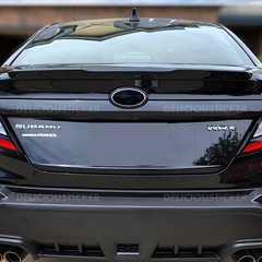 Fits 2022-2024 Subaru WRX Smoke Decals Tint Emblem Overlay Vinyl Front and Rear