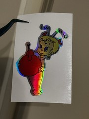 CINDY LOU WHO GRINCH DR SUESS LED Holographic Metallic 3” Vinyl Decal Sticker