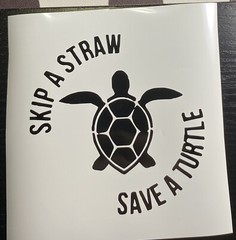 Save The Turtles Car Decal