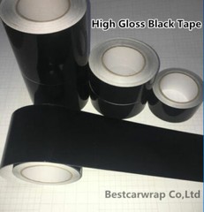 High Gloss Black Vinyl Tape Car Wrap Film Sticker Self-adhesive Graphics Decals