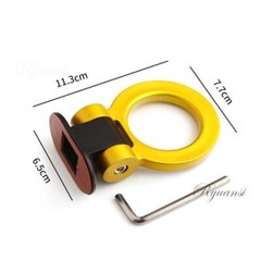JDM Universal Car SUV Ring Track Racing Style Tow Hook Look Decoration RED