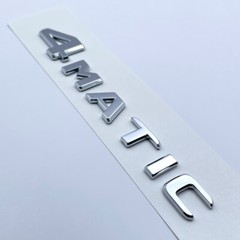 4MATIC Chrome Emblem Trunk Tailgate Lid Badge For Mercedes Benz AMG GLA GLC GLE