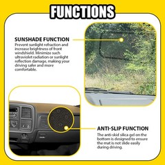 For GMC Sierra 2500 HD Chevy Silverado 3500 1999-2006 Dash Mat Black Gray Beige