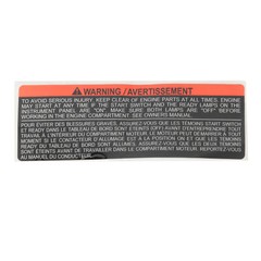 Genuine Nissan 2007-2011 Altima Hybrid SL Base Caution Label 990A8-JA80A