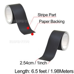 2x 1″ x 78″ DIY Matte Black Racing Stripes Car Hood Vinyl Sticker Body Decals