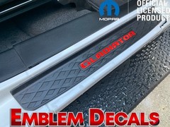 Jeep GLADIATOR JL Door Sill Plate Decals 2018 2019 2020 2021 2022 2023 24 25 26