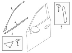 Genuine Mazda Door Applique BJS7-50-M10A