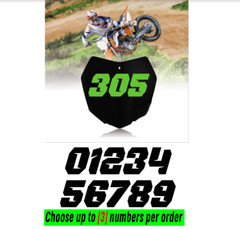Racing Numbers Vinyl Decal Sticker for Dirt Bike Plate BMX Motocross Car [s50