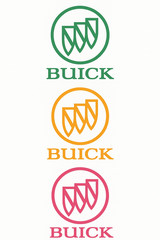 Buick Center Cap to windshield size premium vinyl sticker decal multi colors