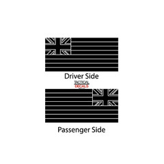 State of Hawaii Flag Design Decals for Chevy Tahoe window 2007-2014 CT3-SF1