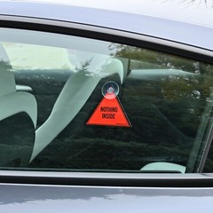 Anti Break-In Car Placard/ Sign – The Stop Seal NEW RED or YELLOW
