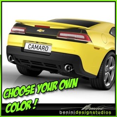 Rear Bumper Blackout Decals Fits- 2014 2015 Camaro RS SS
