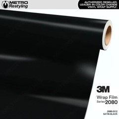 5×100 Genuine 3M 2080 Black Vinyl Vehicle Wrap Car 