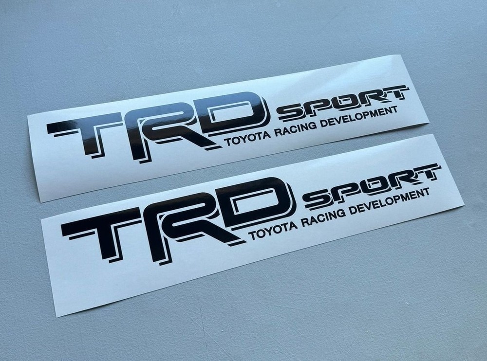 TRD SPORT Decal Set for 05-24 Toyota Tacoma Tundra Truck 4WD Bedside Stickers