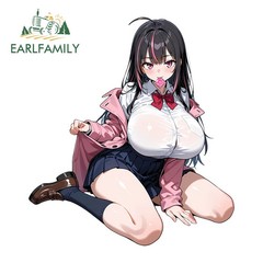 EARLFAMILY Anime Girl Car Stickers and Decals Creative Funny Motorcycle Decals