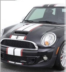 2 color center stripes fit any Mini Cooper Countryman Clubman S JCW Coupe