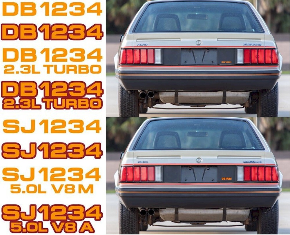 1979 FORD MUSTANG INDY PACE CAR – PACE CAR NUMBER DECAL!!