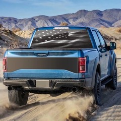 Universal Fit American Flag Truck Window Sticker – 66″ x 20″ Waterproof Design