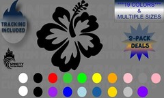 Hibiscus Tropical Flower Car Window Vinyl Decal Graphic Bumper Sticker NEW