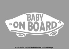 Baby On Board Skateboard Vinyl Stickers