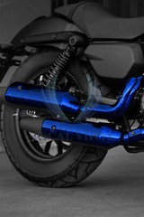 ESSMO PET Marble Forged Gloss Carbon Fiber Royal Blue Vehicle Vinyl Wrap Decal