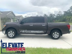 Fits Nissan Titan Side Rocker Break Stripes Vinyl Graphics 3m Decals 2010-2023